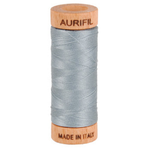Aurifil embroidery thread spool in Light Blue Grey (2610) - 80wt 274m