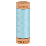 Aurifil embroidery thread spool in Light Grey Turquoise (2805) - 80wt 274m