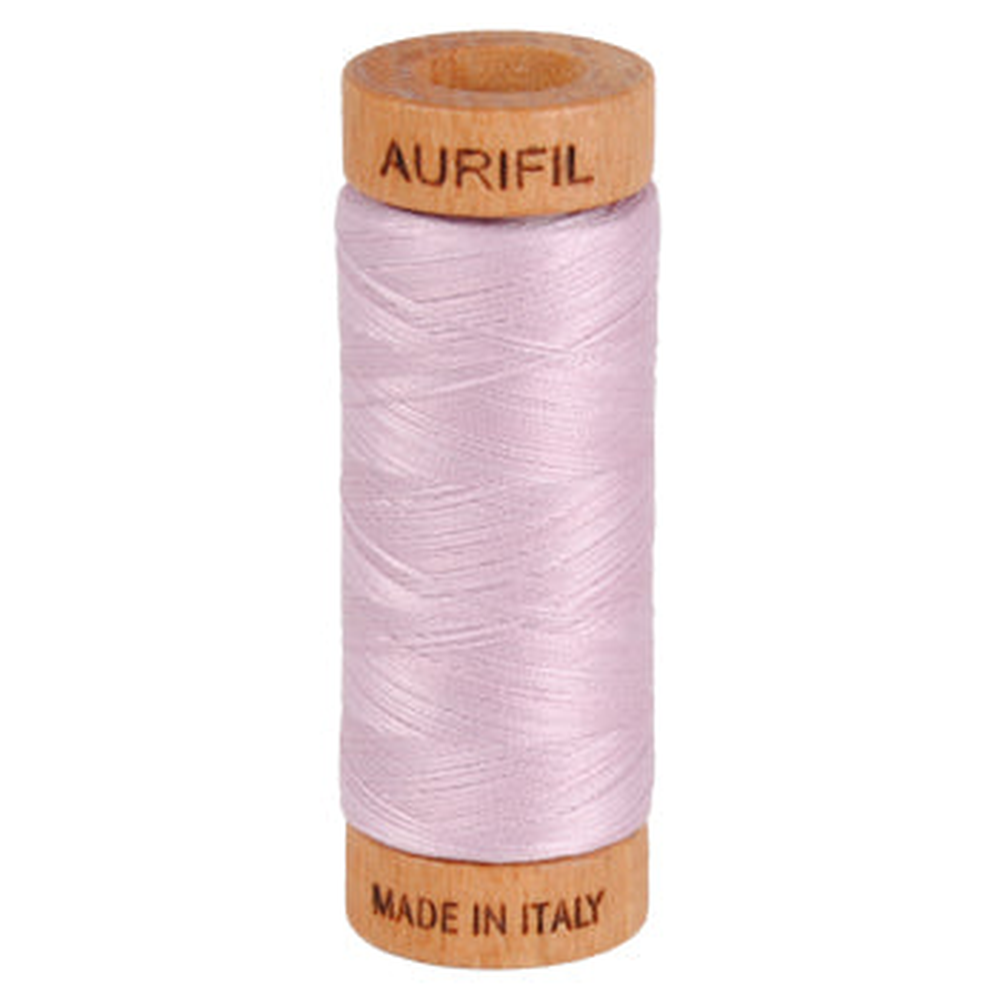 Aurifil embroidery thread spool in Light Lilac (2510) - 80wt 274m
