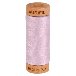 Aurifil embroidery thread spool in Light Lilac (2510) - 80wt 274m