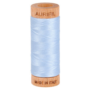 Aurifil embroidery thread spool in Light Robins Egg (2710) - 80wt 274m