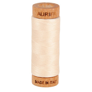 Aurifil embroidery thread spool in Light Sand (2000) - 80wt 274m