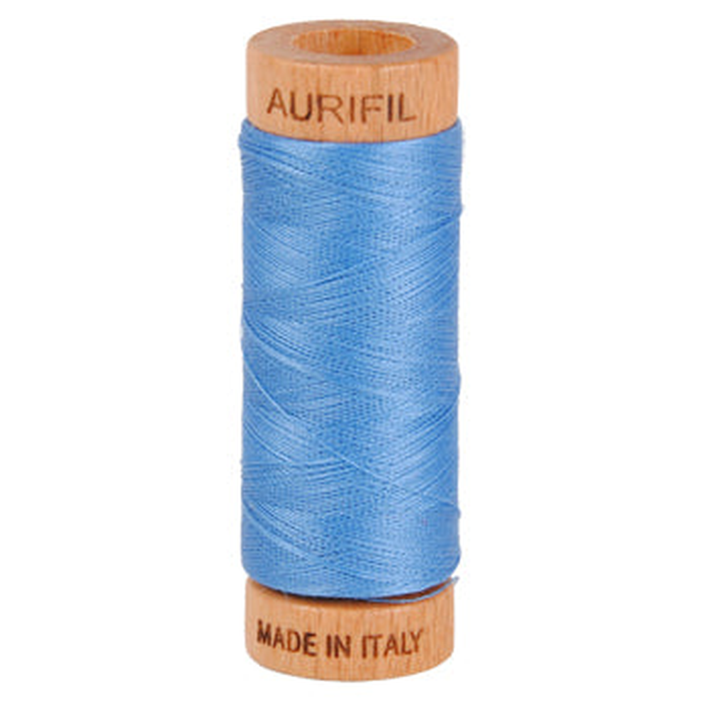 Aurifil embroidery thread spool in Light Wedgewood (2725) - 80wt 274m