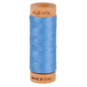 Aurifil embroidery thread spool in Light Wedgewood (2725) - 80wt 274m