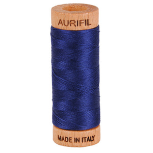 Aurifil embroidery thread spool in Midnight (2745) - 80wt 274m
