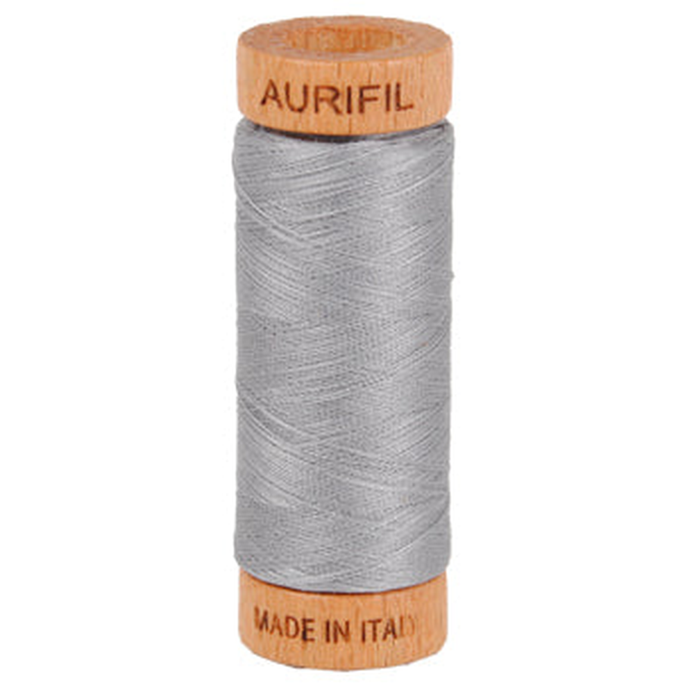Aurifil embroidery thread spool in Mist (2606) - 80wt 274m