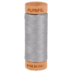 Aurifil embroidery thread spool in Mist (2606) - 80wt 274m