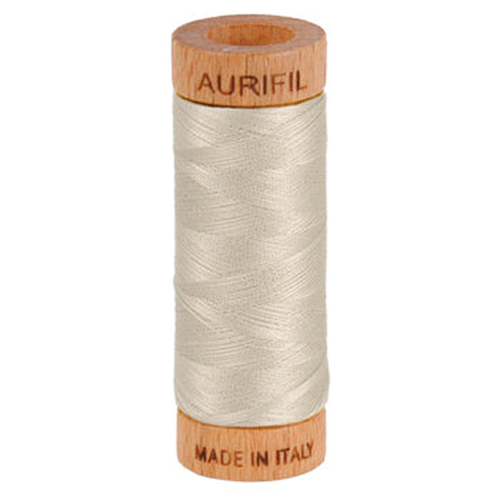 Aurifil embroidery thread spool in Moondust (6725) - 80wt 274m