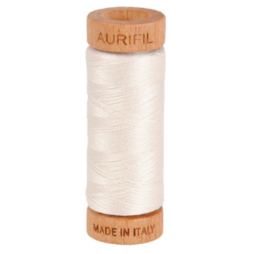 Aurifil embroidery thread spool in Muslin (2311) - 80wt 274m