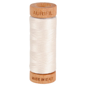 Aurifil embroidery thread spool in Muslin (2311) - 80wt 274m