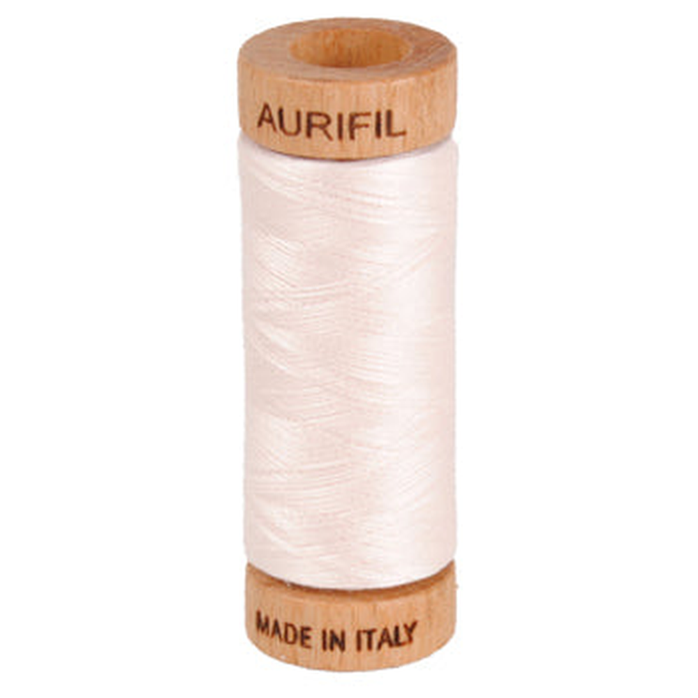Aurifil embroidery thread spool in Oyster (2405) - 80wt 274m