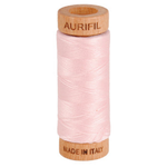 Aurifil embroidery thread spool in Pale Pink (2410) - 80wt 274m