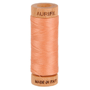 Aurifil embroidery thread spool in Peach (2215) - 80wt 274m