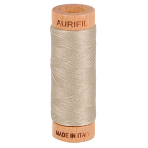 Aurifil embroidery thread spool in Rope Beige (5011) - 80wt 274m