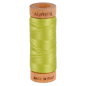 Aurifil embroidery thread spool in Spring Green (1231) - 80wt 274m