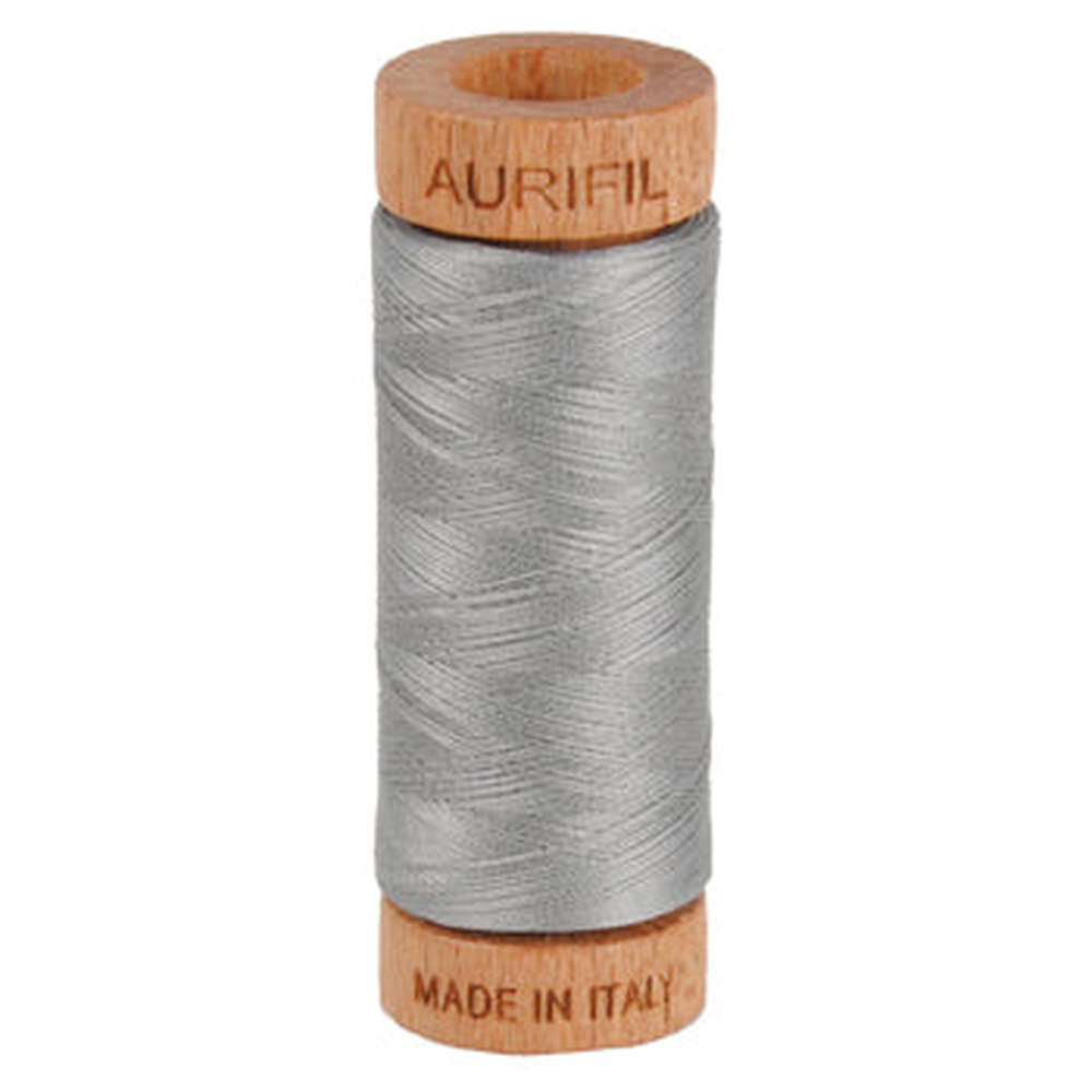 Aurifil embroidery thread spool in Stainless Steel (2620) - 80wt 274m