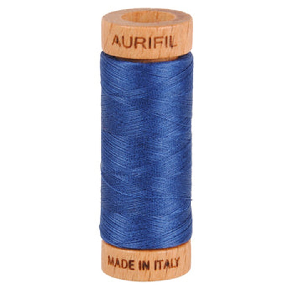 Aurifil embroidery thread spool in Steel Blue (2775) - 80wt 274m