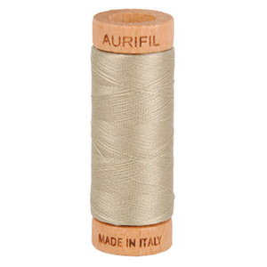 Aurifil embroidery thread spool in Stone (2324) - 80wt 274m