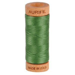 Aurifil embroidery thread spool in Very Dark Grass Green (2890) - 80wt 274m