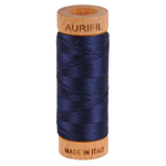 Aurifil embroidery thread spool in Very Dark Navy (2785) - 80wt 274m
