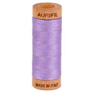 Aurifil embroidery thread spool in Violet (2520) - 80wt 274m