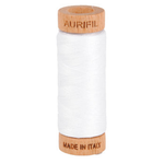 Aurifil embroidery thread spool in White (2024) - 80wt 274m