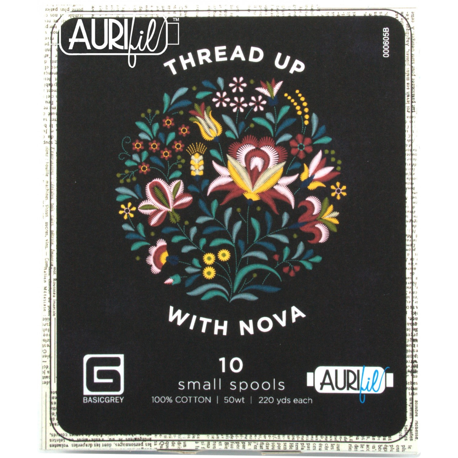 Aurifil 50wt Up With Nova Collection 50wt thread collection - curated colour set