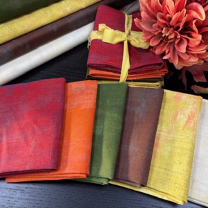  6 fat quarters Moda Grunge autumn colours