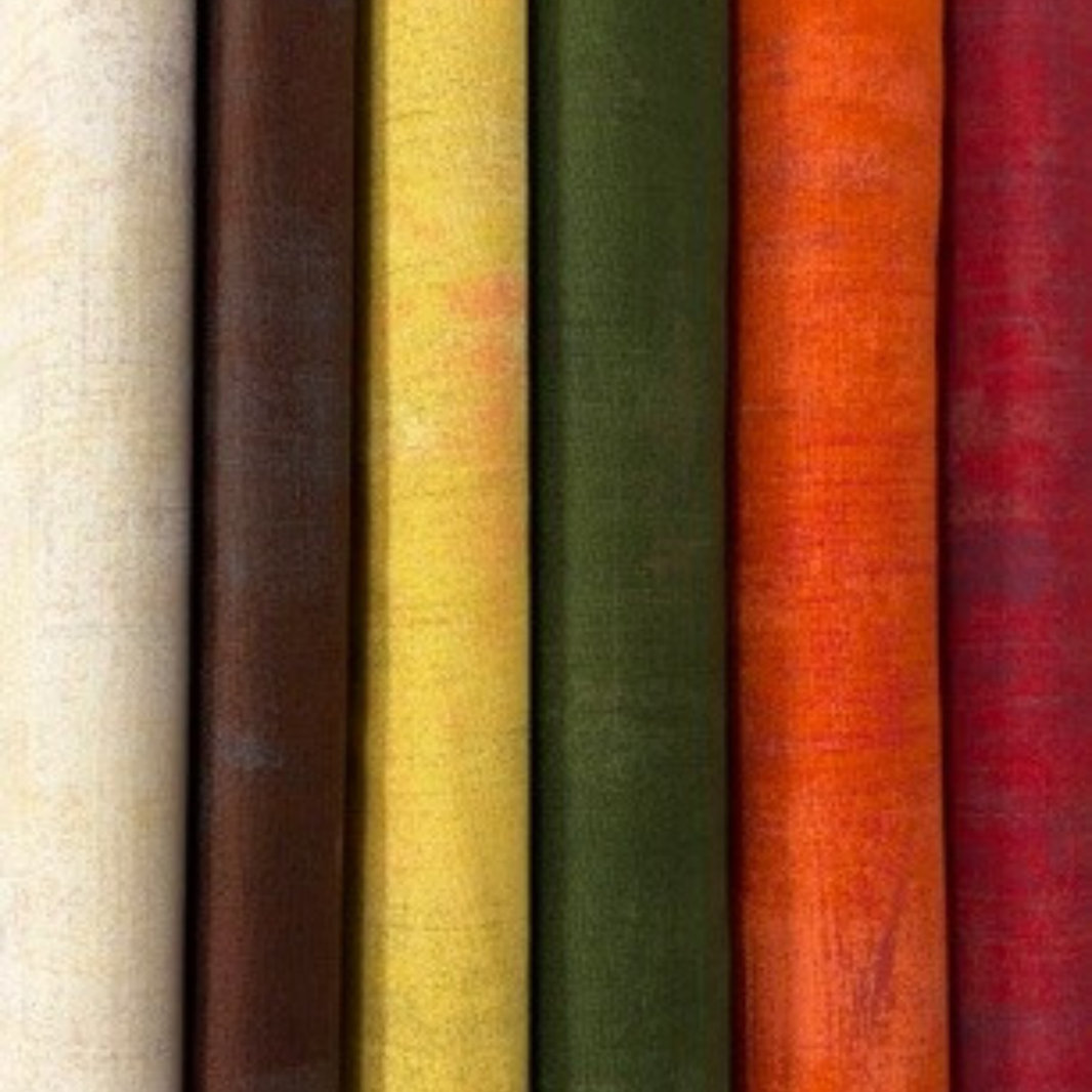 Cotton Batik Pre Cut Fabric Bundles - Jelly Roll - Fire Red