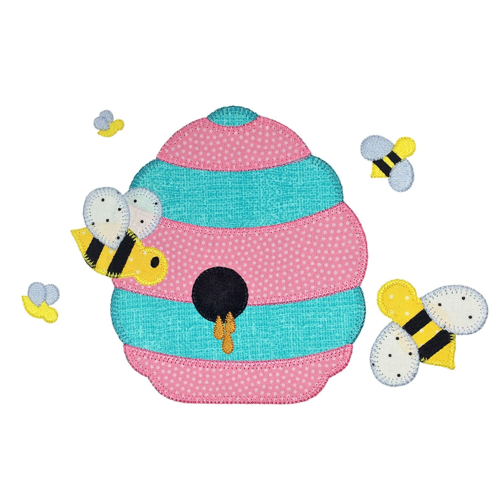 Bee and Beehive Set- Digital Download - craft pattern by V-Stitch Designs - packaging