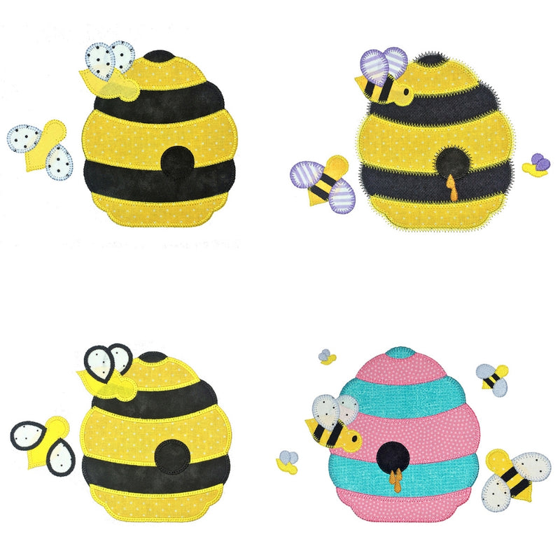 V-Stitch Designs Bee and Beehive Set- Digital Download
