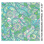Benartex Amanda Murphy Free Motion Fantasy Mint | Fabric - Amanda Murphy