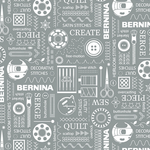 Benartex Bernina Exclusive Parts -Gray - Amanda Murphy