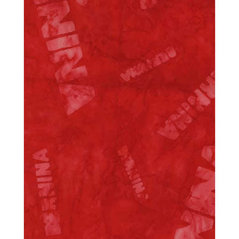 Bernina Logo Bali Red - Benartex fabric for quilting and patchwork