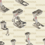 Bernina Sewing Room 11| Feet-Cream - Benartex fabric for quilting and patchwork