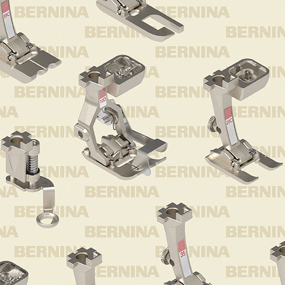 Bernina Sewing Room 11| Feet-Cream - Benartex fabric for quilting and patchwork