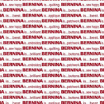 Benartex Bernina Words White/Red