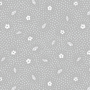 Botanica Floret Gray 0.5m - Benartex fabric for quilting and patchwork