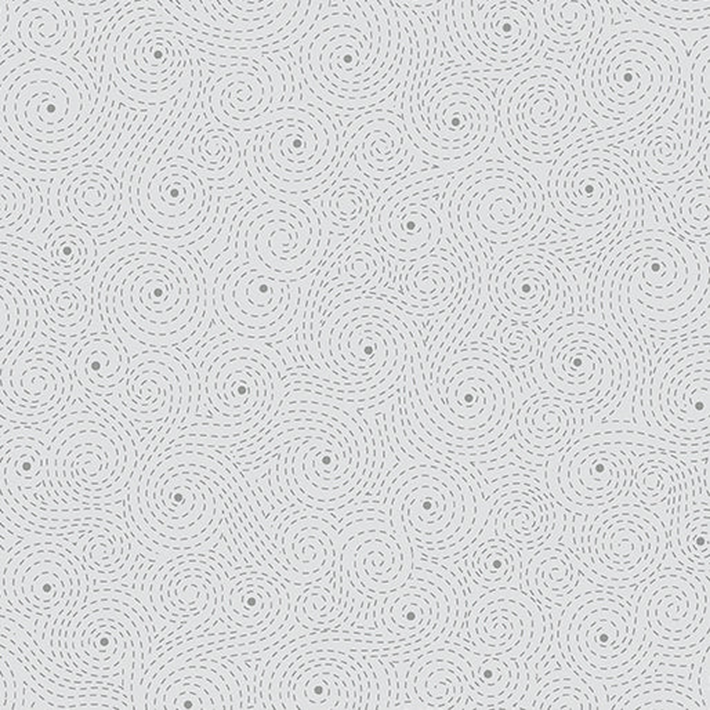 Botanica Swirls Grey 0.5m - Benartex fabric for quilting and patchwork