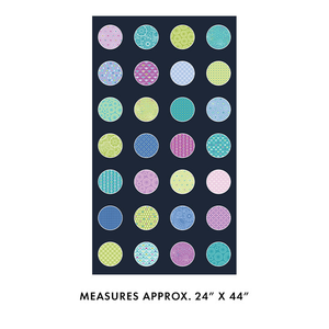 Cityscape Endless Circles Night - Benartex fabric for quilting and patchwork