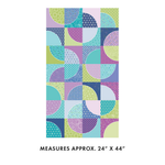 Cityscape Endless Drunkard's Path Night - Benartex fabric for quilting and patchwork