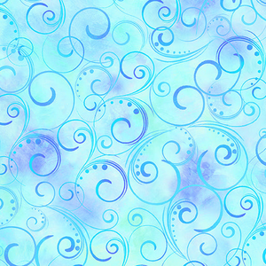 Swirling Splendor 108" Wide 0.5m - Benartex fabric for quilting and patchwork