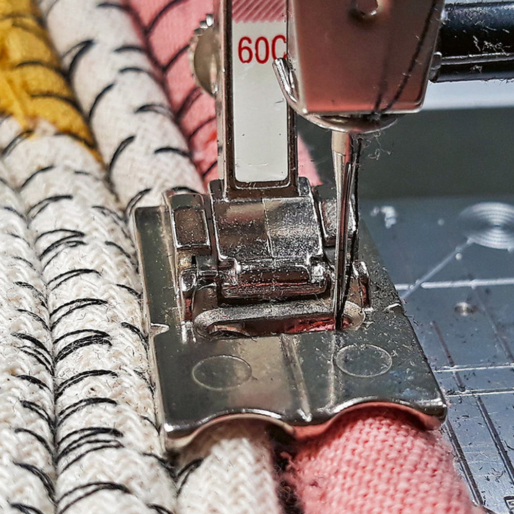 Bernina Foot 60C Double Cord Foot 7.00- 8.00mm - presser foot for Bernina machines - close-up detail