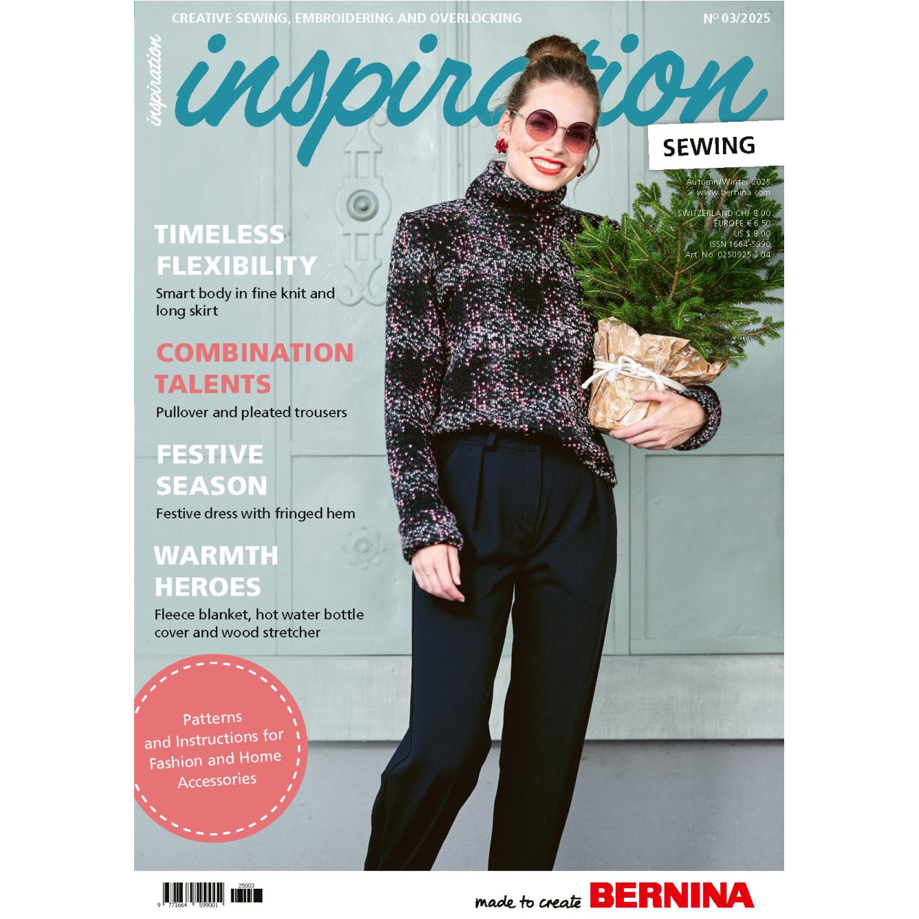 Bernina Inspiration Sewing Magazine Autumn 2025 - genuine Bernina sewing machine accessory