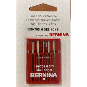 Bernina Light Ball Point needles pack of 5, SES