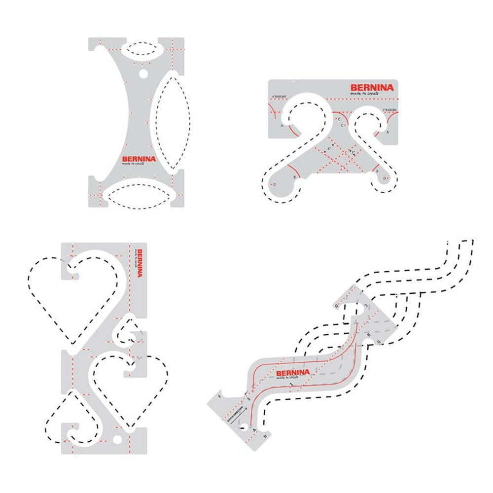Bernina Quilting Ruler Kit Borders - genuine Bernina sewing machine accessory