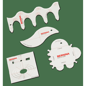 Bernina Quilting Ruler Kit Curves & Clams - genuine Bernina sewing machine accessory