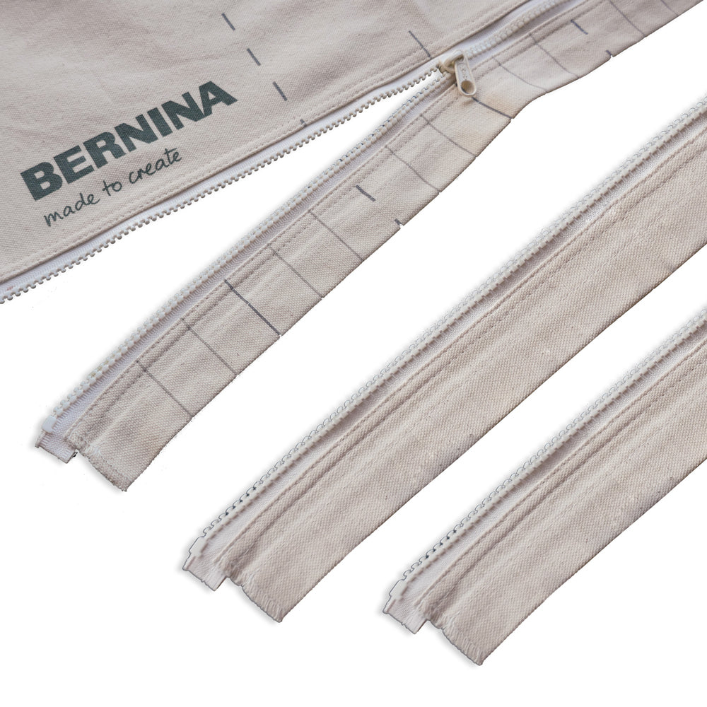Bernina Zippered Leaders for Q20 & Q24 Frame Supplementary Kit - genuine Bernina sewing machine accessory - packaging view