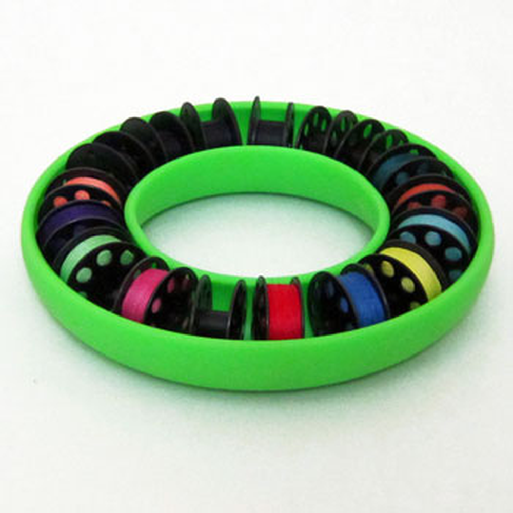 Blue Feather M Class Bobbin Saver Lime