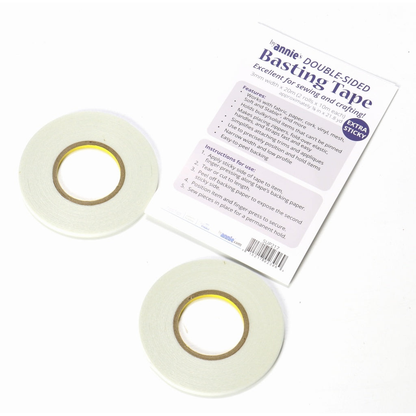 ByAnnie By Annie Double Sided Basting Tape 3mm 2 rolls of 10m - sewing and crafts storage bag - detail view